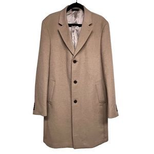 Men's Lauren Ralph Lauren Tan Luxury‎ Blend Overcoat 42L